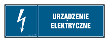 HH016 Urządzenie elektryczne - arkusz 8 naklejek