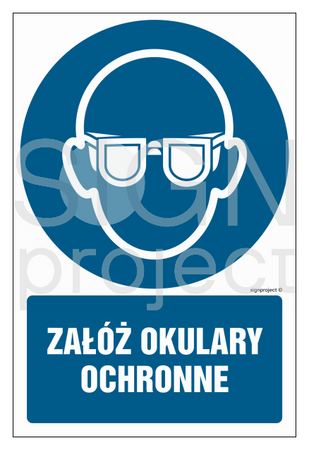 GL051 Załóż okulary ochronne