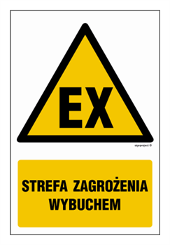 GF080 Attention! Danger of explosion Explosives - sheet of 9 stickers