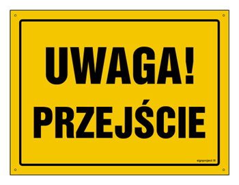 OA120 Uwaga! Przejście