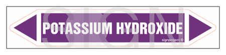 JF336 POTASSIUM HYDROXIDE - arkusz 5 naklejek