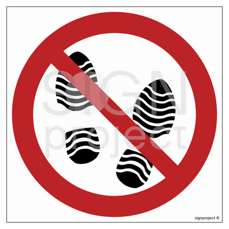 GB022 No Trespassing - sheet of 12 stickers