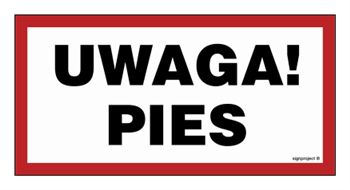 NC113 Uwaga! Pies