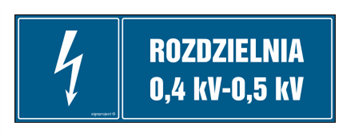 HI007 Switchgear 0.4 kV-0.5 kV - sheet of 8 stickers - sheet of 8 stickers