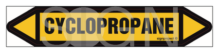 JF104 Cyclopropane - sheet of 2 stickers
