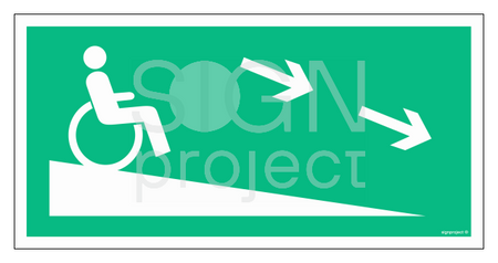 AC080 Escape route for the disabled on the right