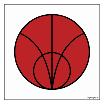 KC003 Strefa niebezpieczna - arkusz 12 naklejek