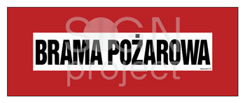 BC106 Brama pożarowa