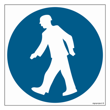 GK020 Passage order in a marked place - sheet of 12 stickers