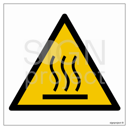 GD017 Hot surface warning