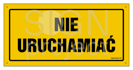 OA191 Nie uruchamiać