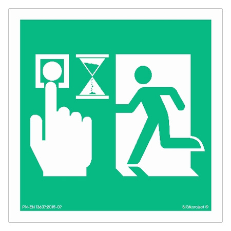 AC090 Przycisk inicjujący odblokowanie przejścia - System w stopniu 1. lub 2. (z opóźnieniem)