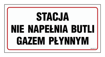 SB018 Stacja nie napełnia butli gazem płynnym