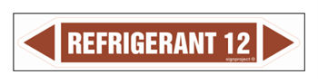 JF392 REFRIGERANT 12 - arkusz 4 naklejek
