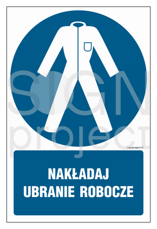 GL039 Nakładaj ubranie robocze