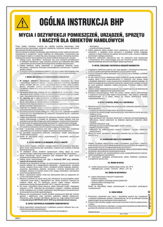 IAG11 General health and safety instructions for cleaning and disinfecting rooms, devices, equipment and dishes for commercial facilities