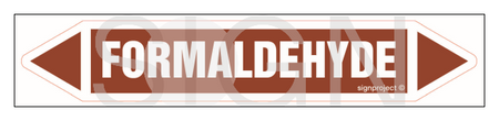 JF164 Formaldehyde - sheet of 5 stickers