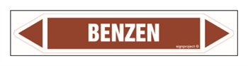 JF036 BENZENE - sheet of 5 stickers