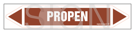 JF358 PROPEN - sheet of 5 stickers