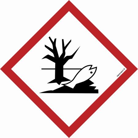 LD009 Dangerous for the environment (roll) - sheet of 12 stickers