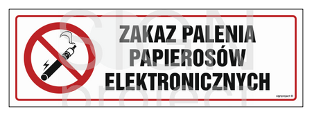 NC090 Zakaz palenia papierosów elektronicznych