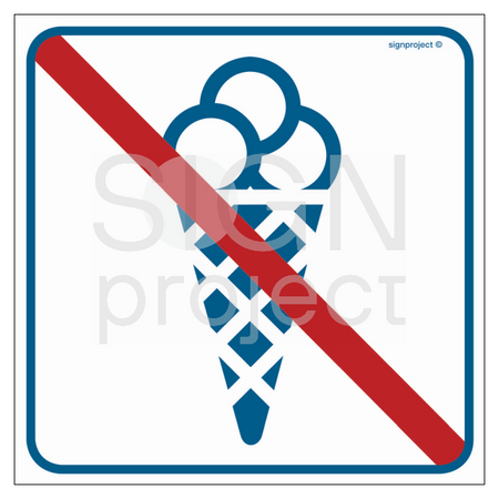 RA508 No entry with ice cream