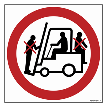 GB002 Prohibition of transporting people on transport devices - sheet of 12 stickers