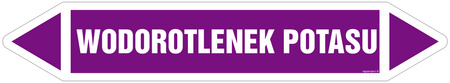 JF512 WODOROTLENEK POTASU - arkusz 5 naklejek