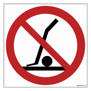 GB020 Lifting prohibited - sheet of 12 stickers