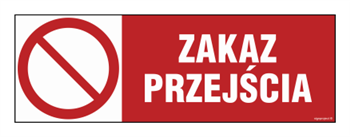 NC122 Zakaz przejścia