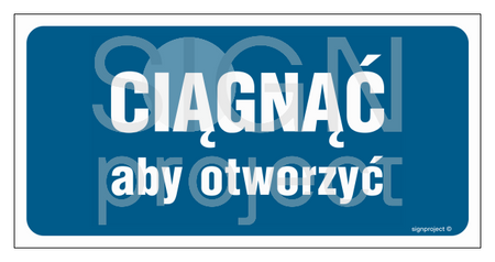 PA395 Ciągnąć aby otworzyć