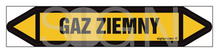 JF189 GAZ ZIEMNY - arkusz 5 naklejek