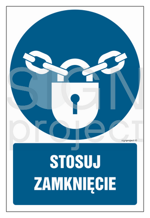 GL016 Stosuj zamknięcie - opakowanie 10 sztuk