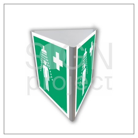 AE812 Safety shower (3D wall-mounted)