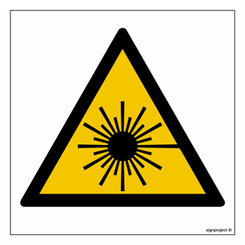 KB001 Uwaga! Promieniowanie laserowe