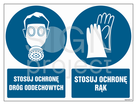 GM034 Stosuj ochronę dróg oddechowych Stosuj ochronę rąk