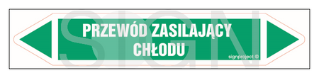 JF376 PRZEWÓD ZASILAJĄCY CHŁODU - arkusz 16 naklejek