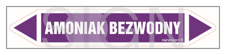 JF027 AMONIAK BEZWODNY - arkusz 2 naklejek