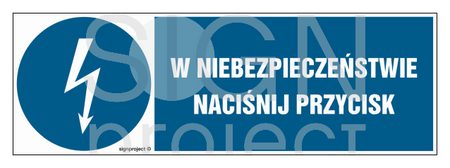 HF011 W niebezpieczeństwie naciśnij przycisk