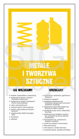 OD201 Instrukcja segregacji odpadów - METALE I TWORZYWA SZTUCZNE