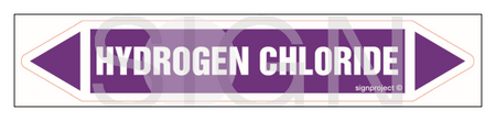 JF221 HYDROGEN CHLORIDE - sheet of 16 stickers