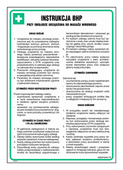 DD016 Instrukcja BHP przy osbłudze urządzenia do masażu wirowego