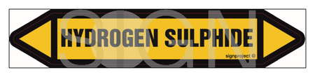 JF227 HYDROGEN SULPHIDE - sheet of 5 stickers