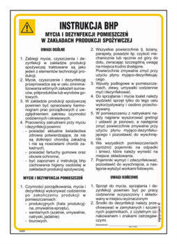 IAG59 Health and safety instructions for cleaning and disinfection of rooms in a food production plant