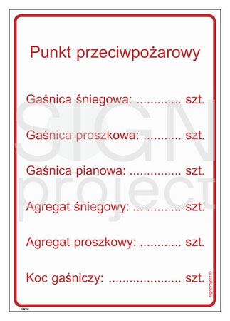DB031 Punkt przeciwpożarowy