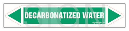 JF112 Decarbonatized water - sheet of 5 stickers