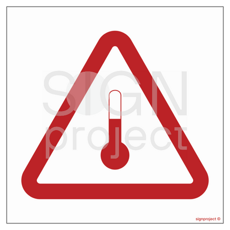 MA008 Marking for materials with elevated temperature - sheet of 12 stickers
