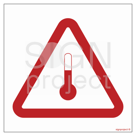 MA008 Marking for materials with elevated temperature - sheet of 48 stickers