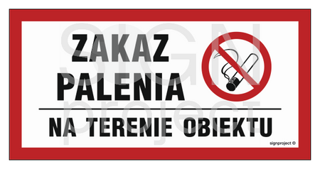 NC008 Zakaz palenia na terenie obiektu