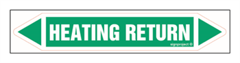 JF199 HEATING RETURN - arkusz 5 naklejek